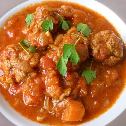 Spanish Meatballs in Tomato Sauce