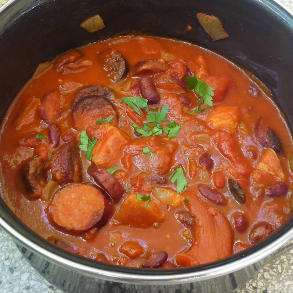 Sausage Bean Stew Ester kocht