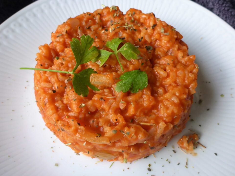 Greek Tomato Rice Ester kocht