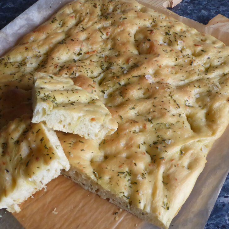 Fluffy Focaccia Recipe With Mozzarella And Rosemary