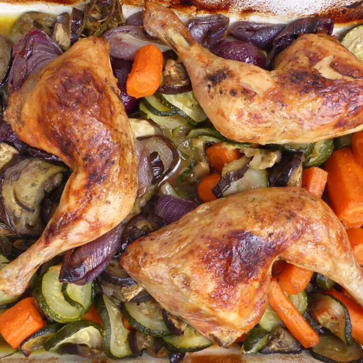 Keto Roast Chicken And Vegetables