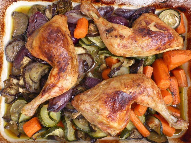 Keto Roast Chicken And Vegetables