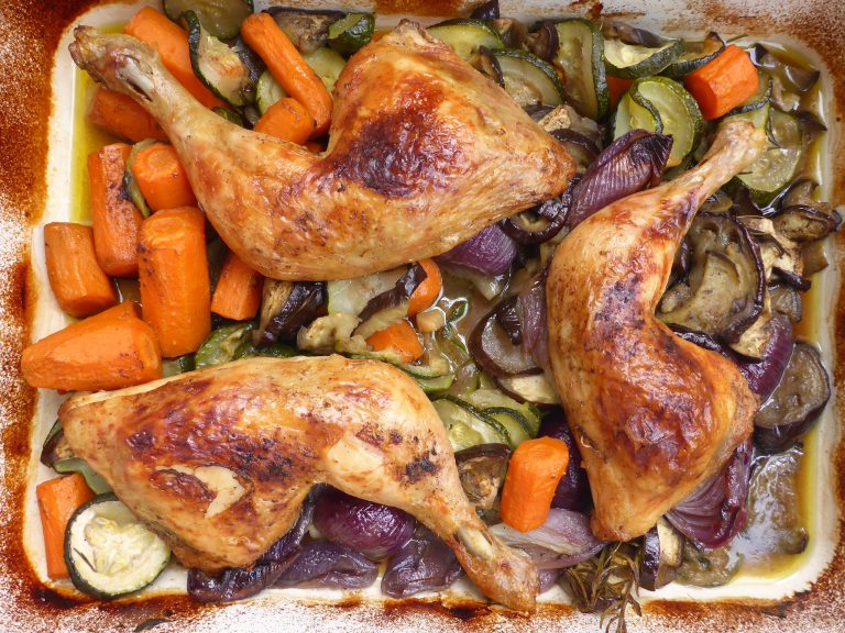 Keto Roast Chicken And Vegetables Ester kocht
