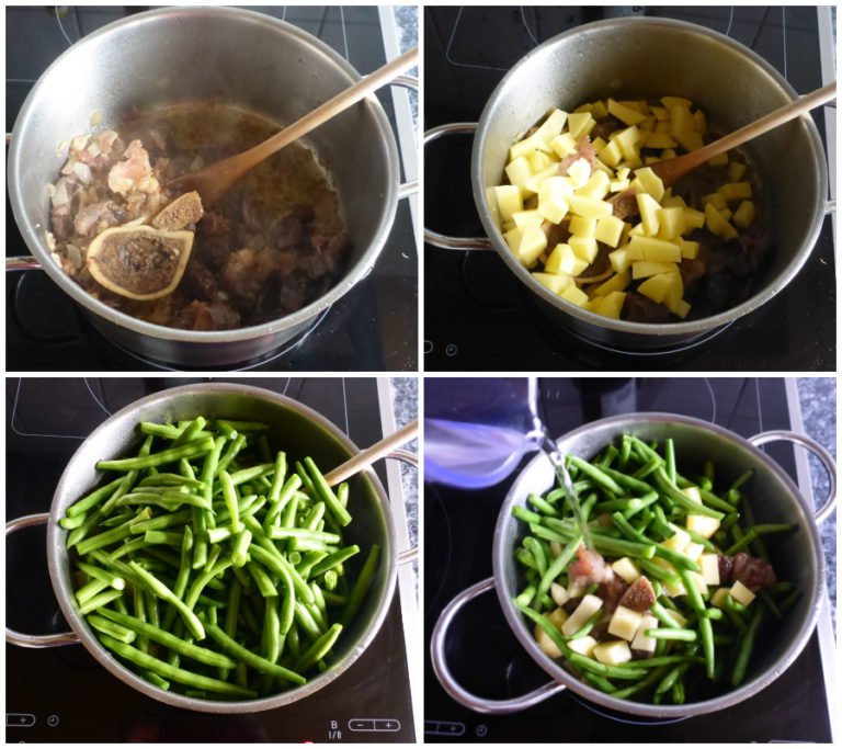 German green bean soup with beef and potatoes Ester kocht
