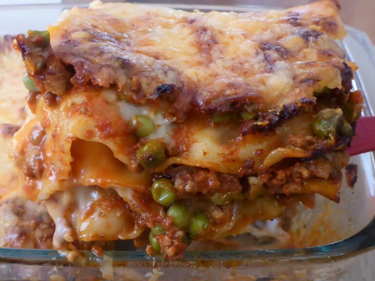 Pork And Beef Lasagna with Bechamel Sauce