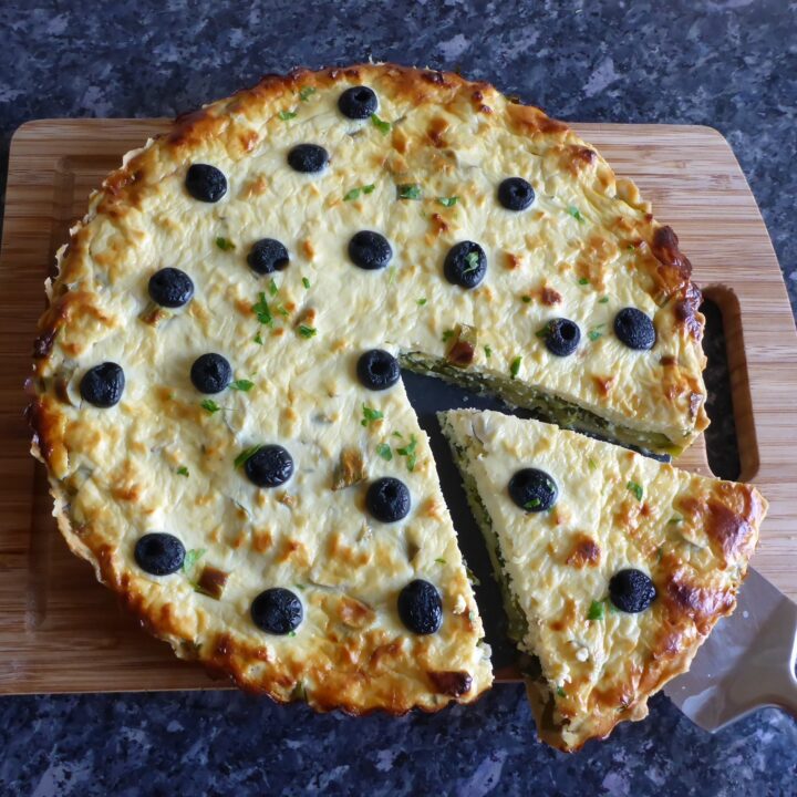 Zucchini And Feta Quiche