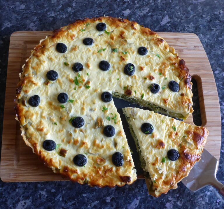 Zucchini And Feta Quiche