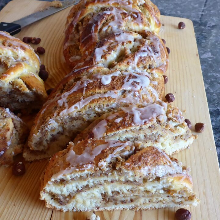 Homemade German Nut Braid with Marzipan (Nusszopf)