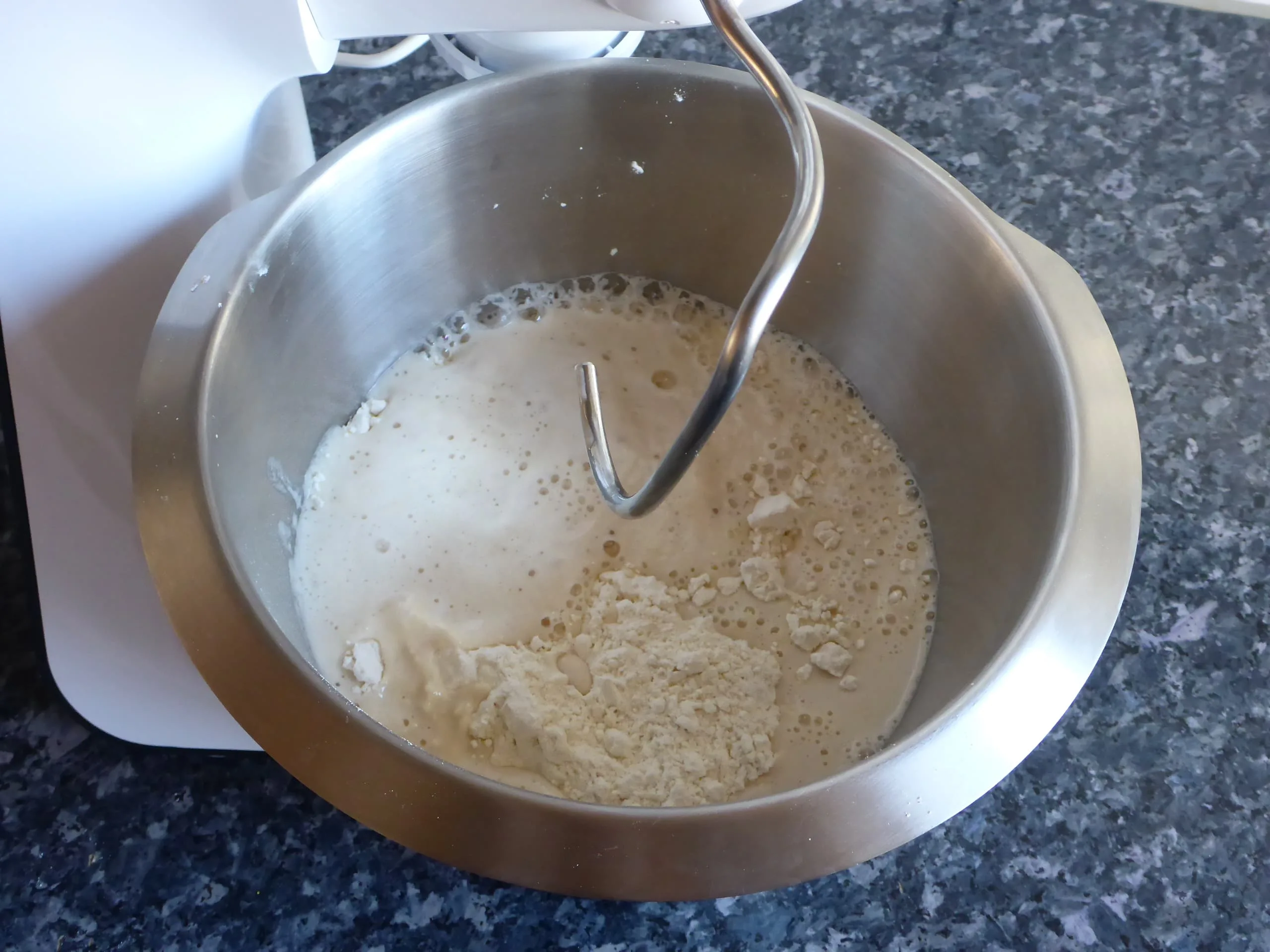 How to make yeast dough with activated dry yeast.
