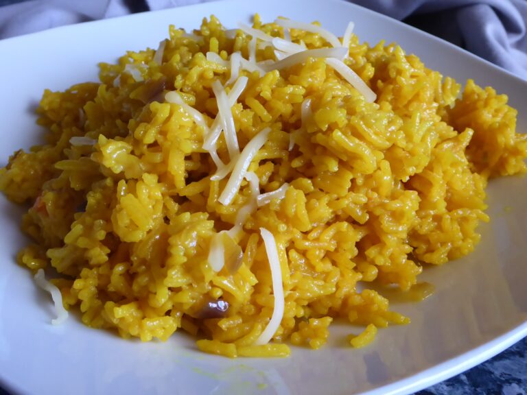 Yellow Basmati Rice With Cheese