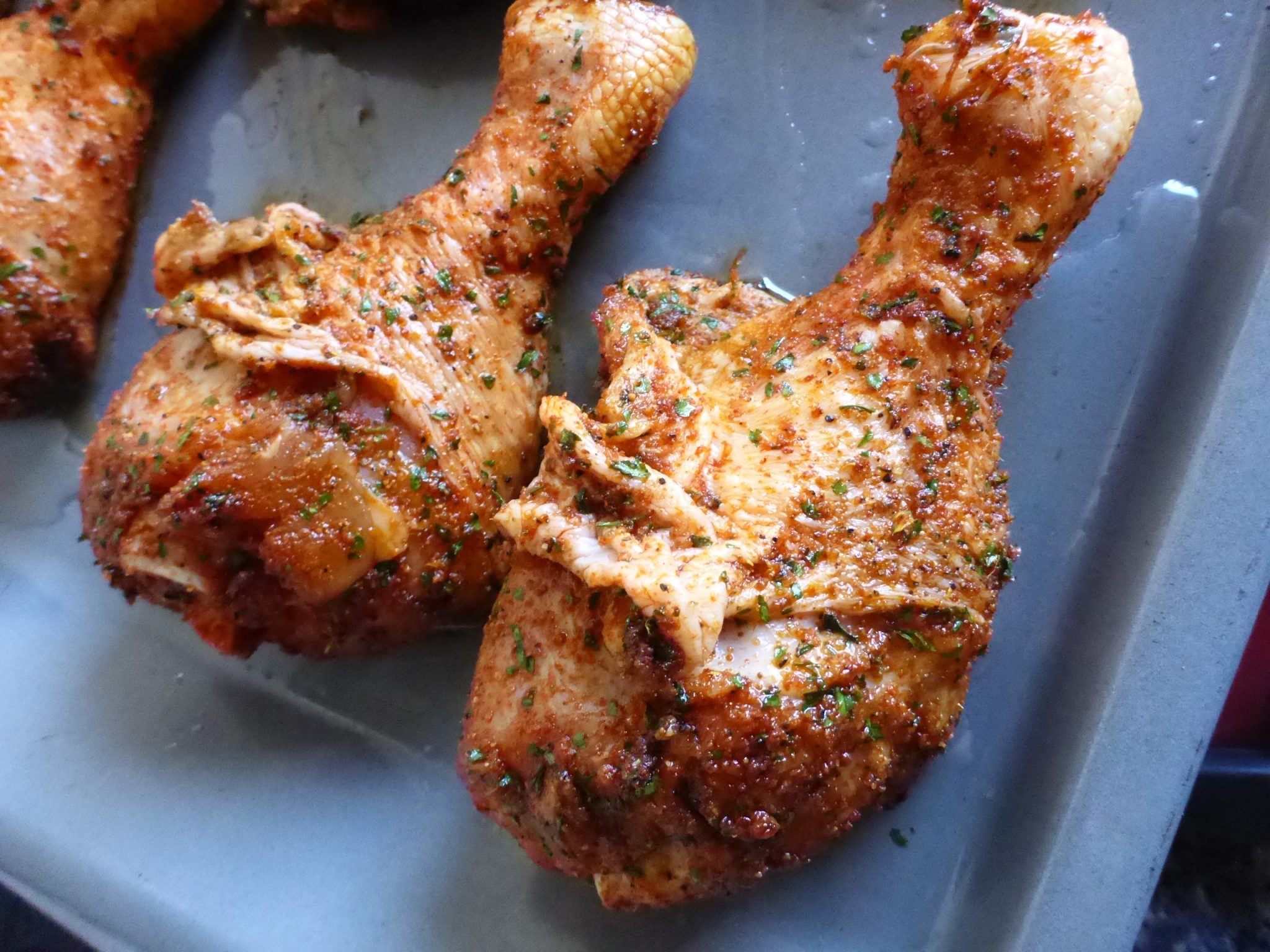 Oven Baked BBQ Chicken Legs Ester kocht