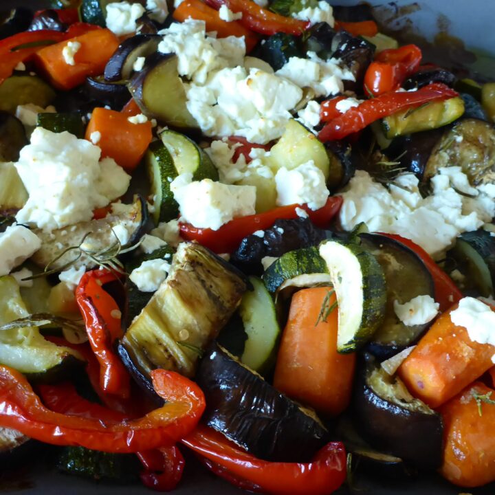 Roasted Vegetables With Feta