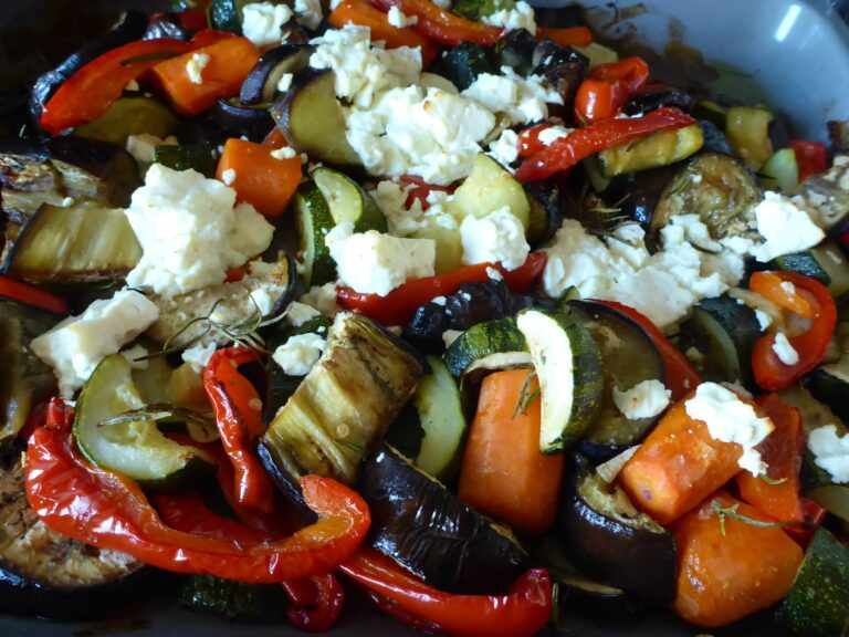 Roasted Vegetables With Feta