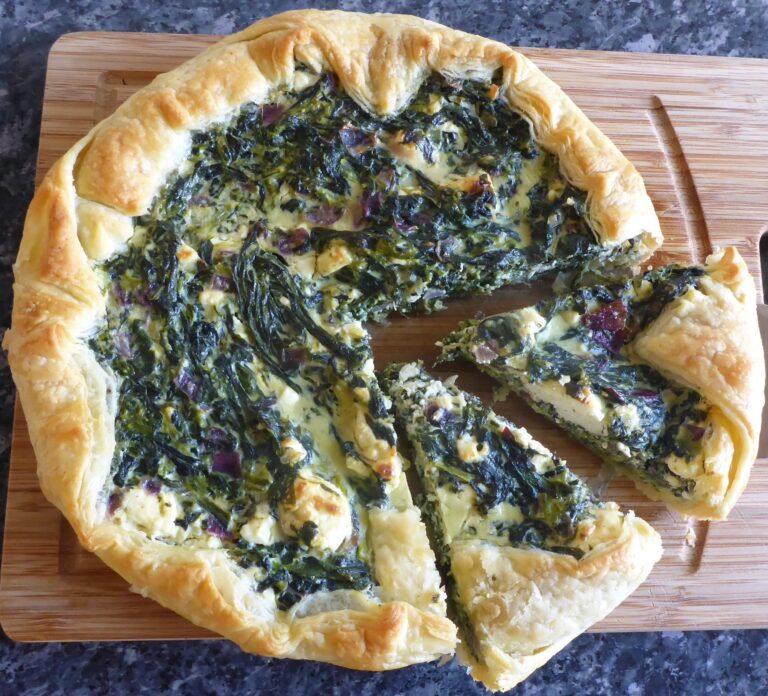 Spinat Quiche Blätterteig
