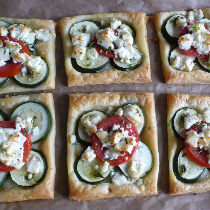 Puff Pastry Tartlets With Zucchini