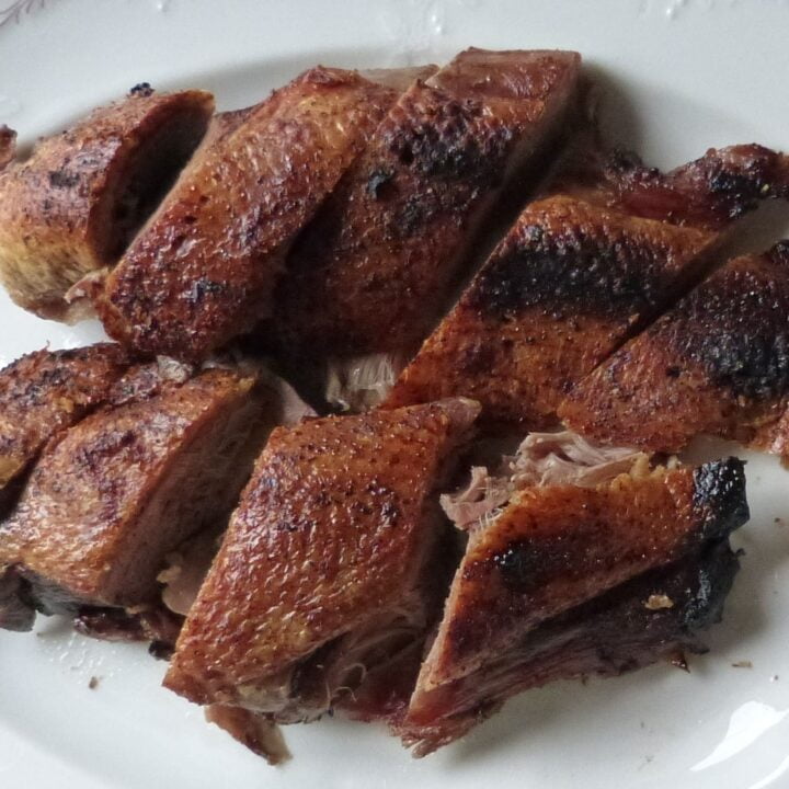 Roast goose breast with gravy recipe