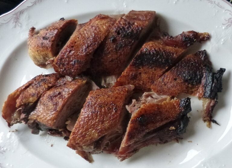 Roast goose breast with gravy recipe