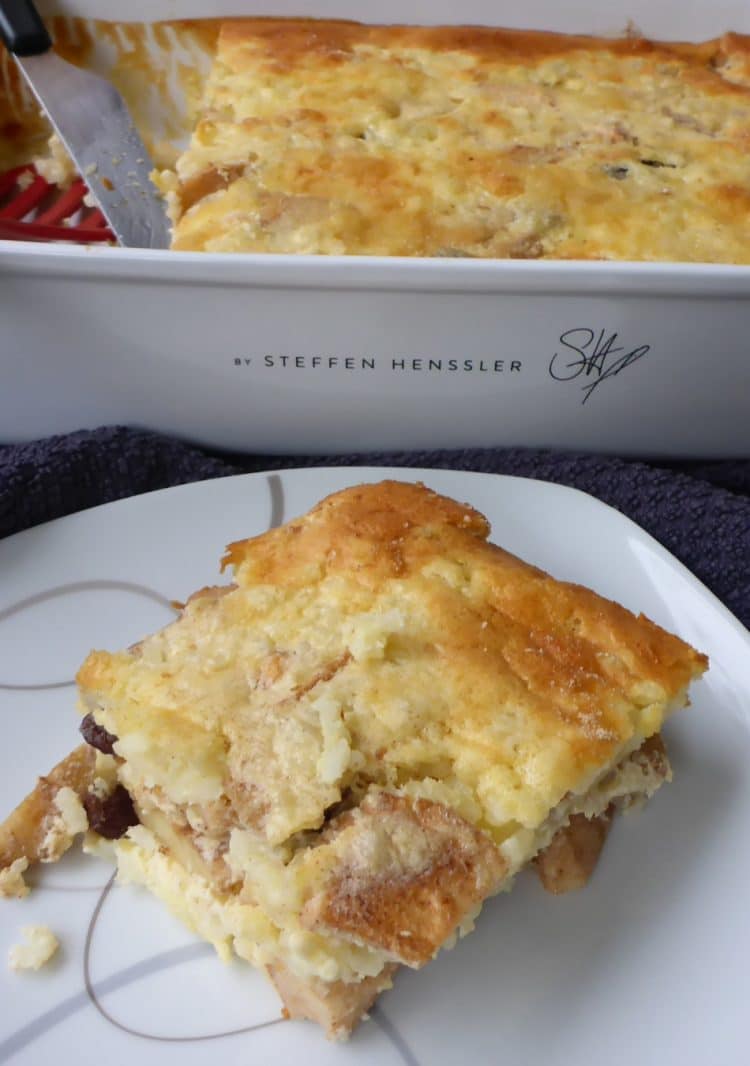 German Baked Rice Pudding With Apples Ester kocht