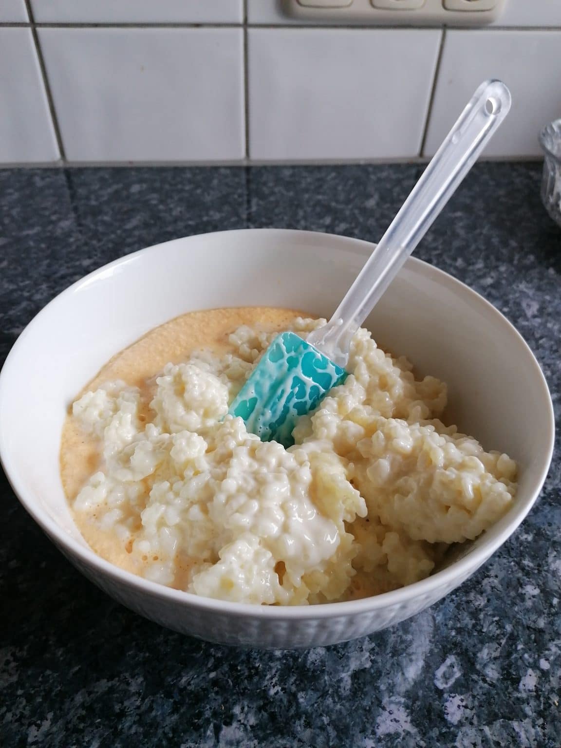 German Baked Rice Pudding With Apples Ester kocht