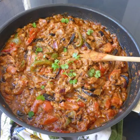 Sudanesischer Auberginensalat (Vegan)