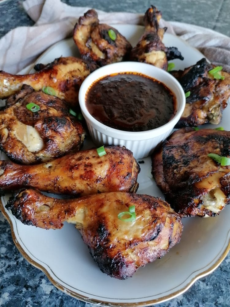 Jerk Chicken Recipe Oven With Jerk Dipping Sauce Recipe Ester kocht