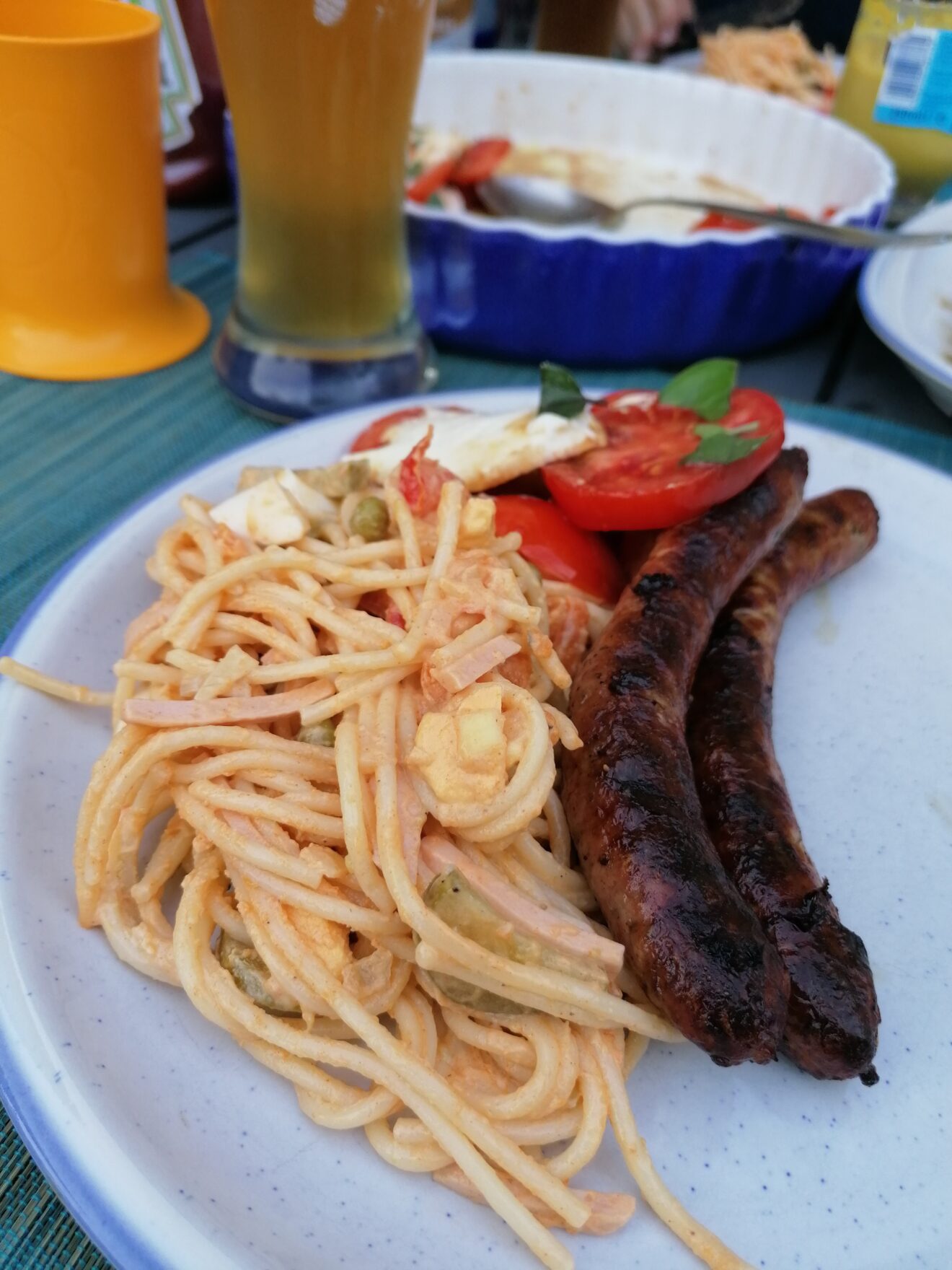 German Pasta Salad With Sausage Ester kocht