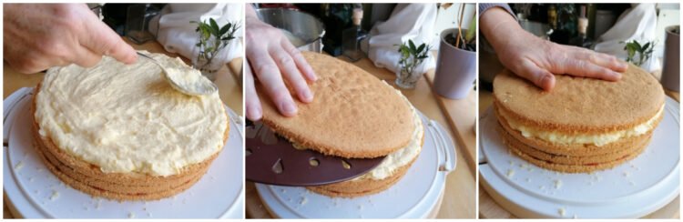 Omas Buttercreme Torte mit Pudding und Marmelade - Ester kocht Omas Buttercreme Torte mit Pudding und Marmelade - Ester kocht