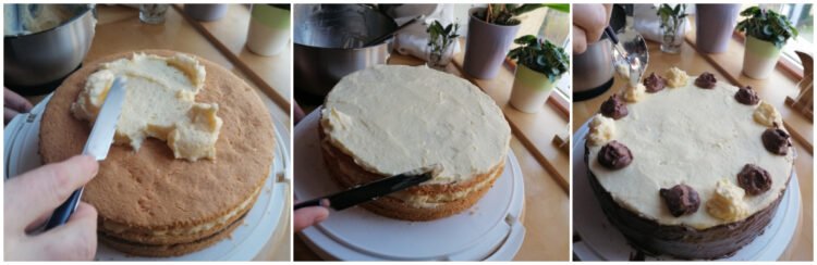 Omas Buttercreme Torte mit Pudding und Marmelade - Ester kocht Omas Buttercreme Torte mit Pudding und Marmelade - Ester kocht