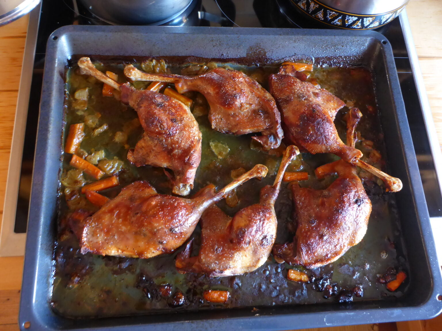 Wie Lange Brauchen Gänsekeulen Im Backofen Gänsekeule im Backofen ohne Anbraten - Ester kocht