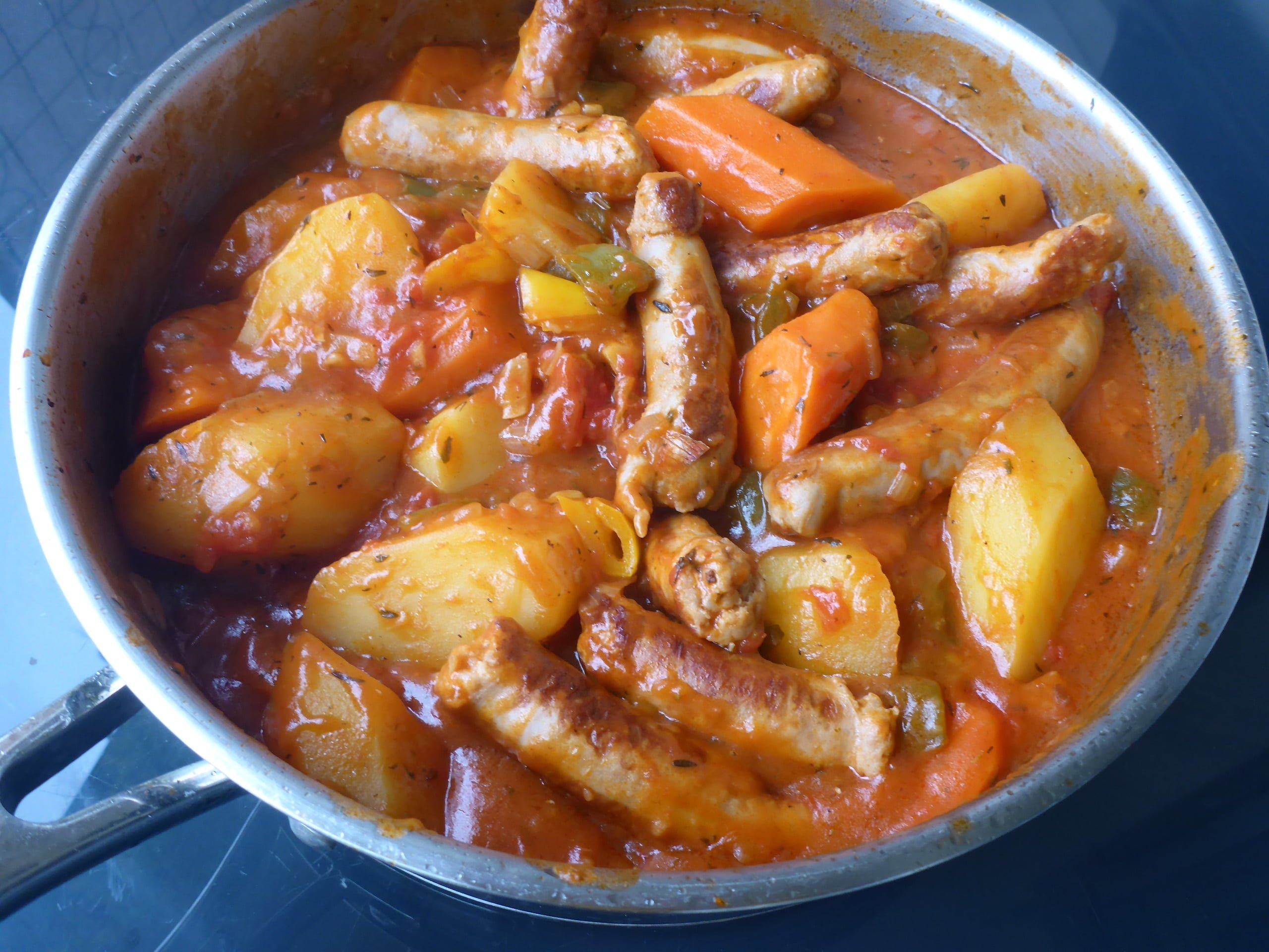 Wors Stew With Carrots And Potatoes Ester kocht