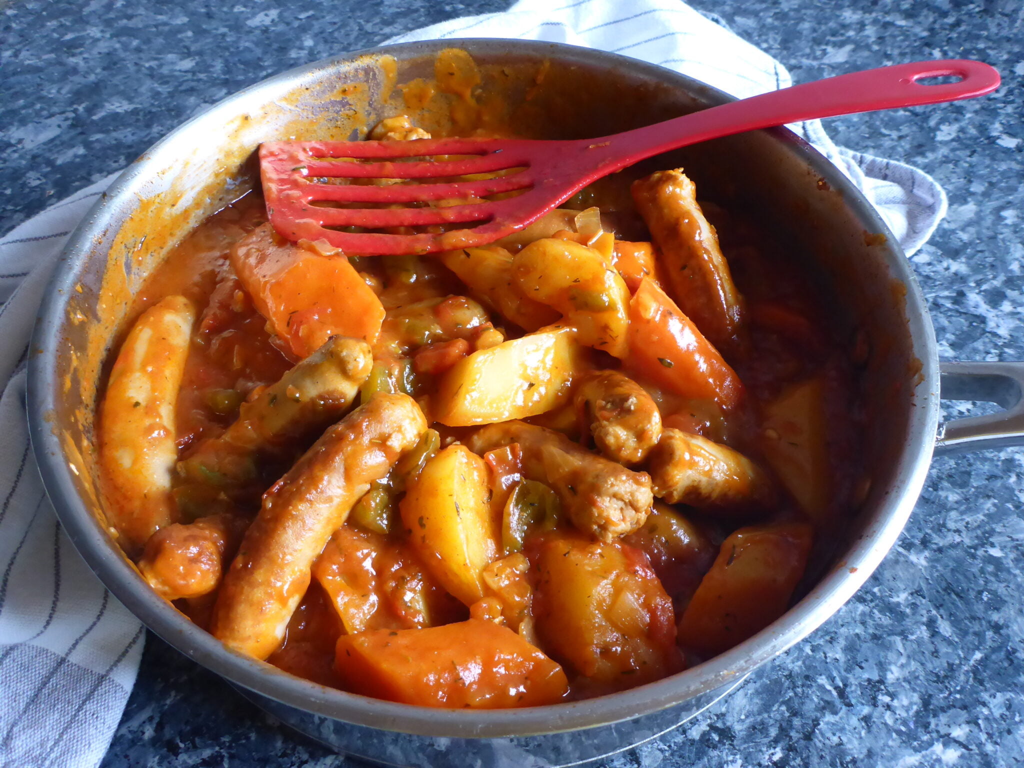 Wors Stew With Carrots And Potatoes Ester kocht