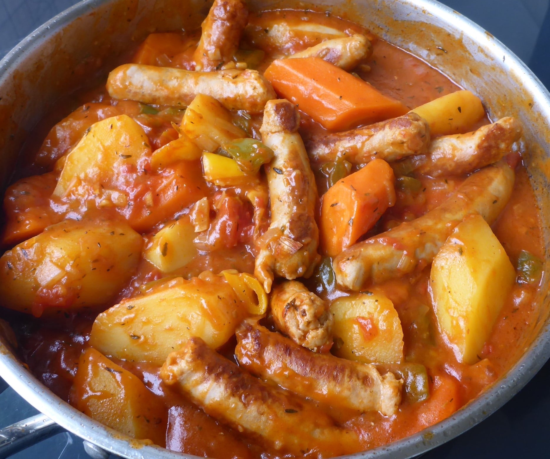 Wors Stew With Carrots And Potatoes