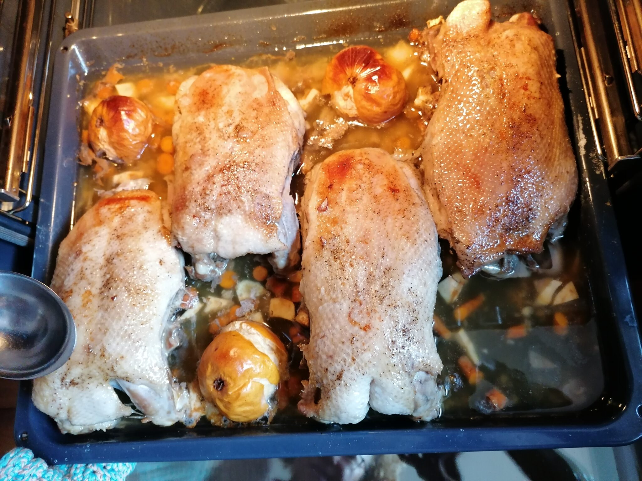 rezept gänsebrust mit knochen im backofen