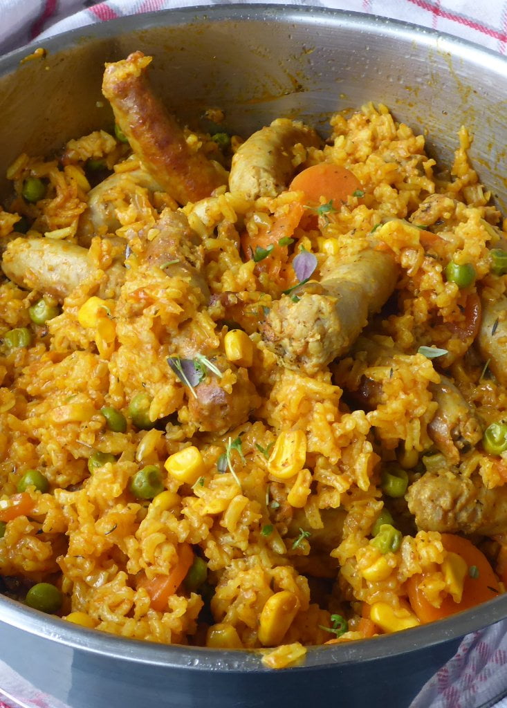 Wors Stew With Rice Ester kocht