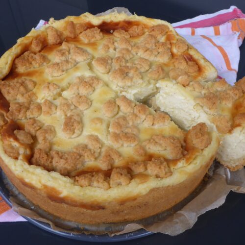 Käsekuchen mit Streusel - Ester kocht