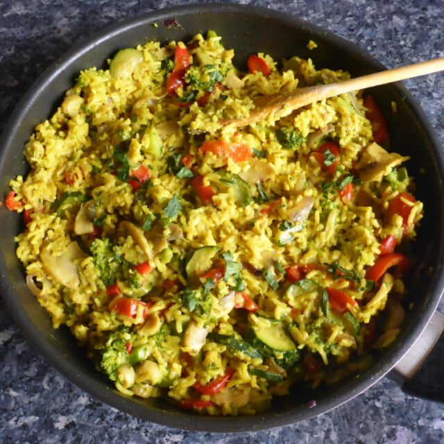 Kokosreis mit Gemüse - Ester kocht