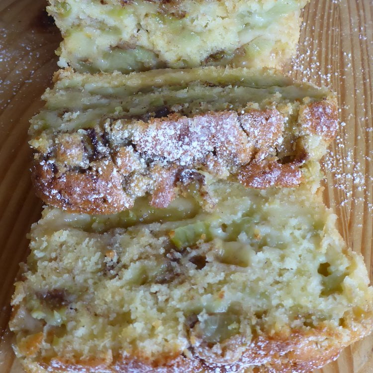 Rhubarb Pound Cake