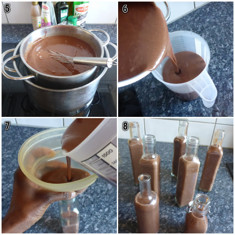 How to make German egg liqueur with chocolate.