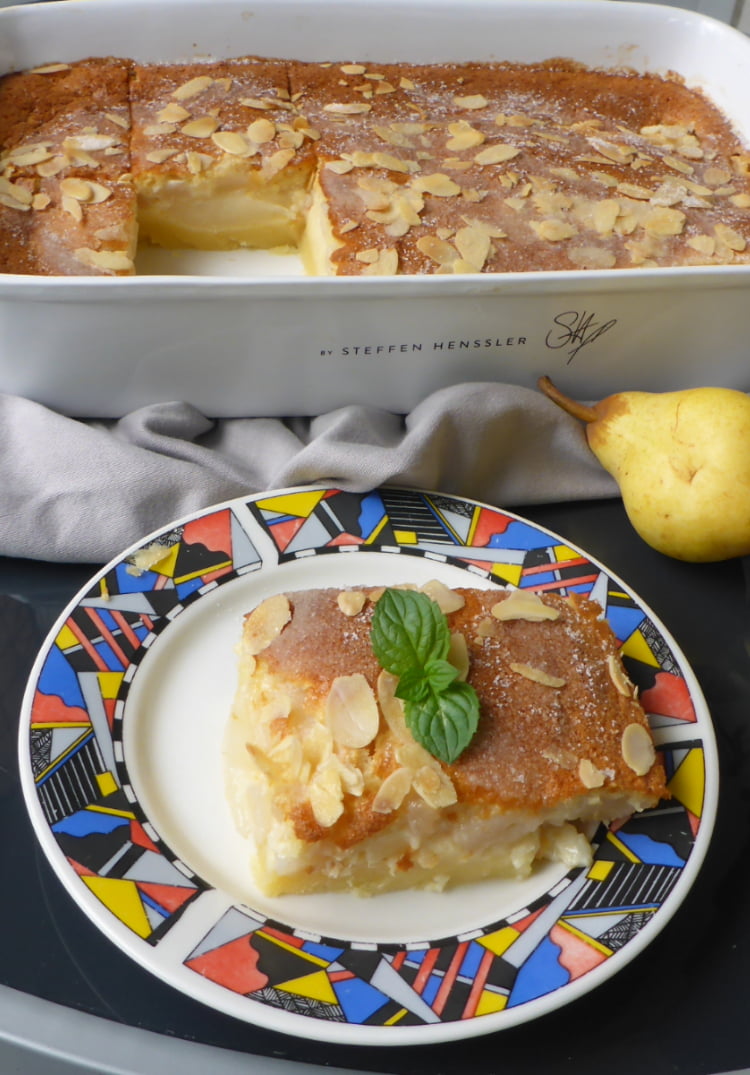 Französischer Birnenkuchen mit Rührteig - Ester kocht