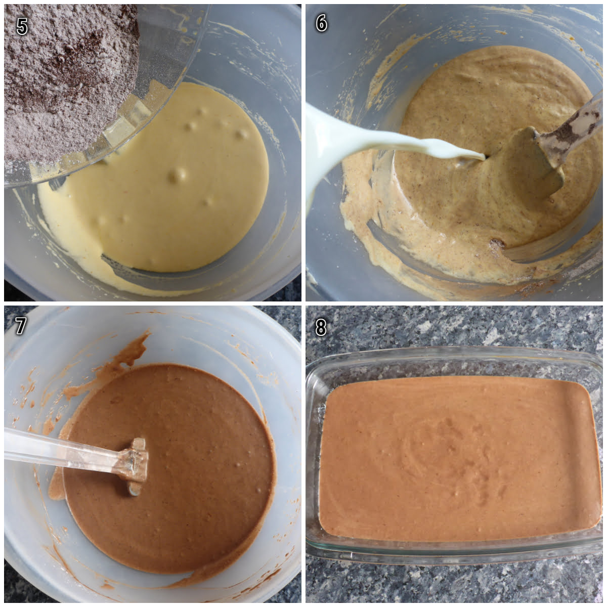 How to make South African malva pudding with cocoa powder.