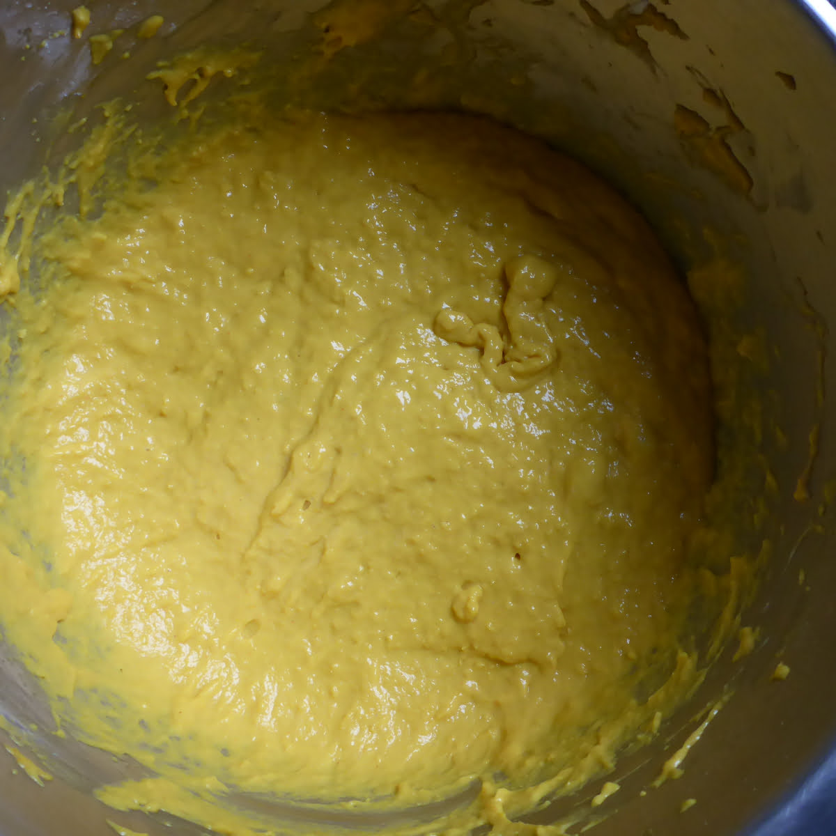 Mielie bread yeast dough before the first rise. 