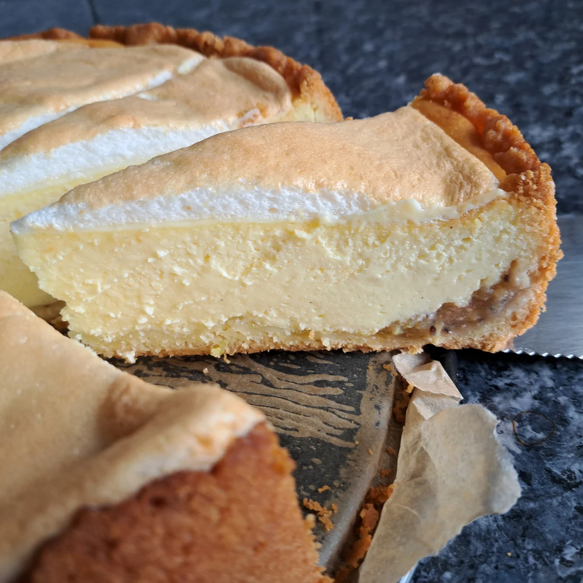 Leckerer Stachelbeerkuchen mit Quark.