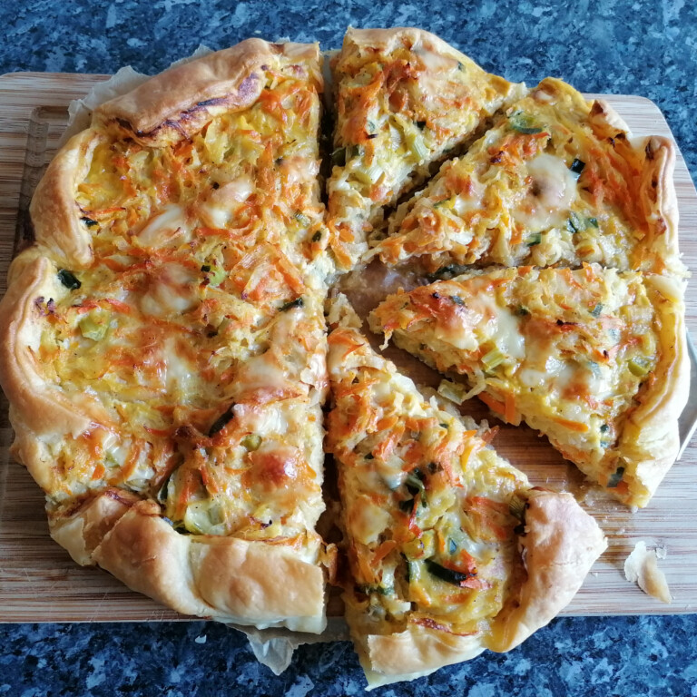 Gemüsetarte mit Blätterteig