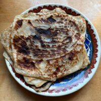 Soft and flaky Somali Sabaayad